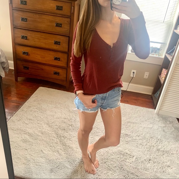 Urban Outfitters | Oversized Long Sleeve Waffle - Picture 2 of 8